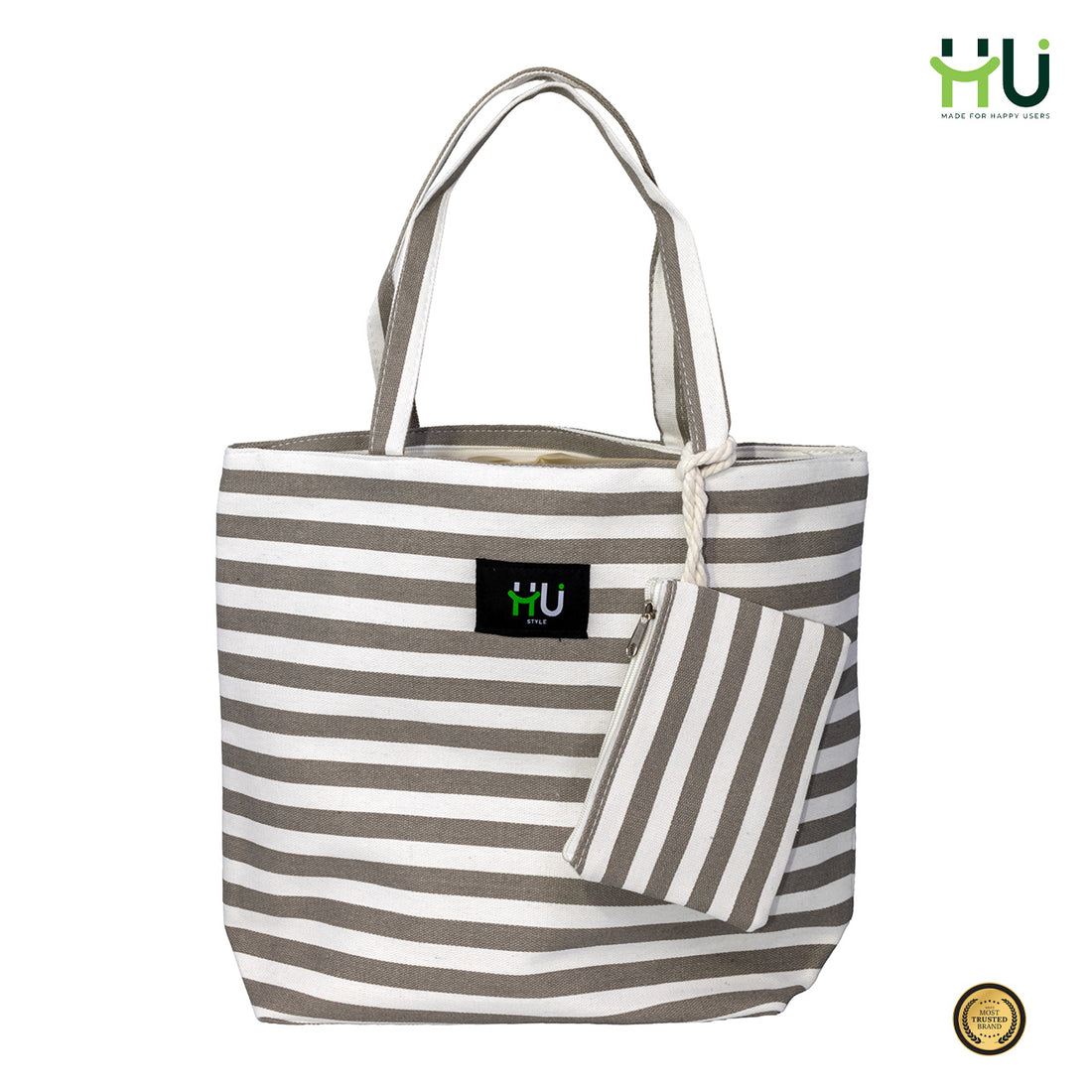 Zebra Pattern Fashion Bag – Grey & White