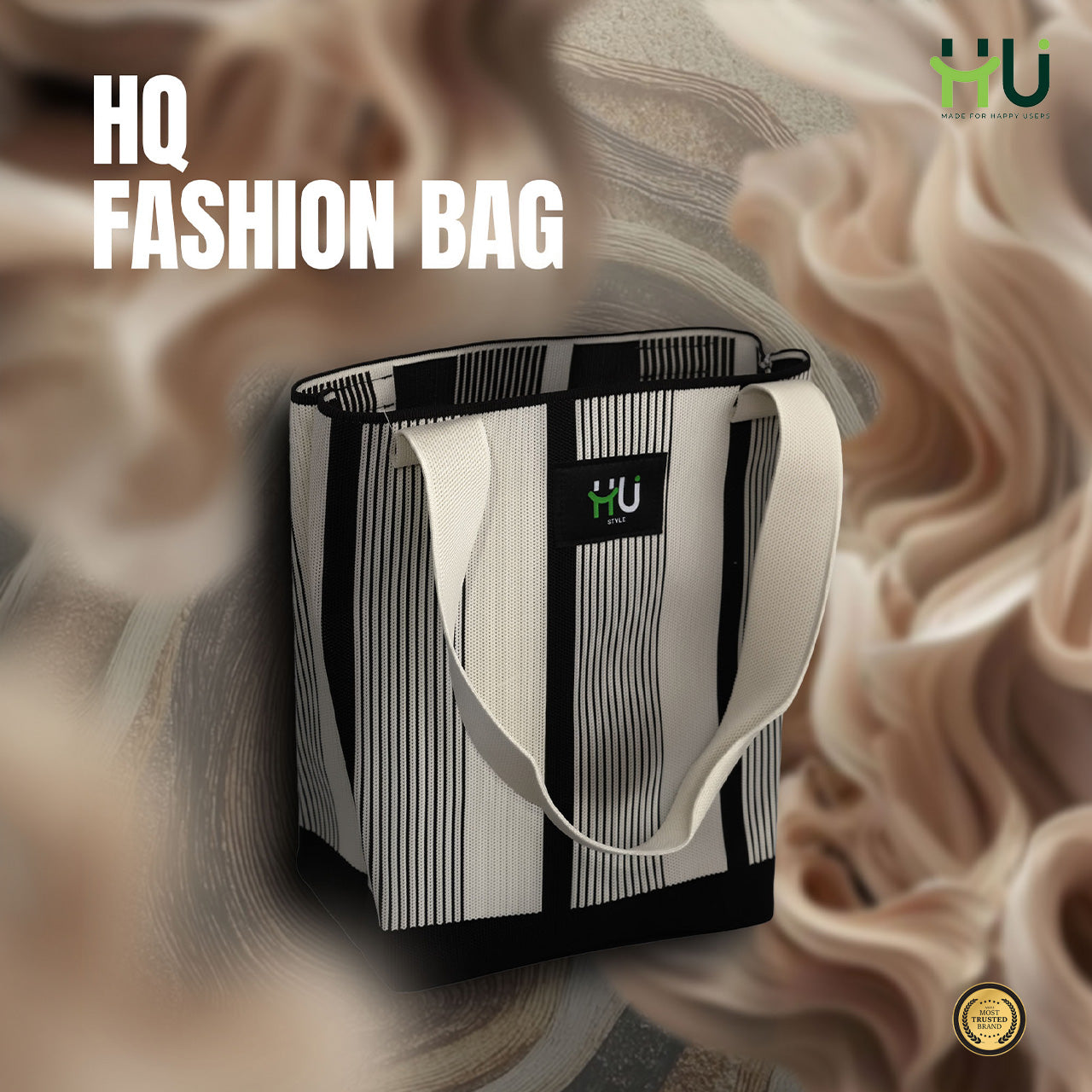 HQ Fashion Bag - Black White