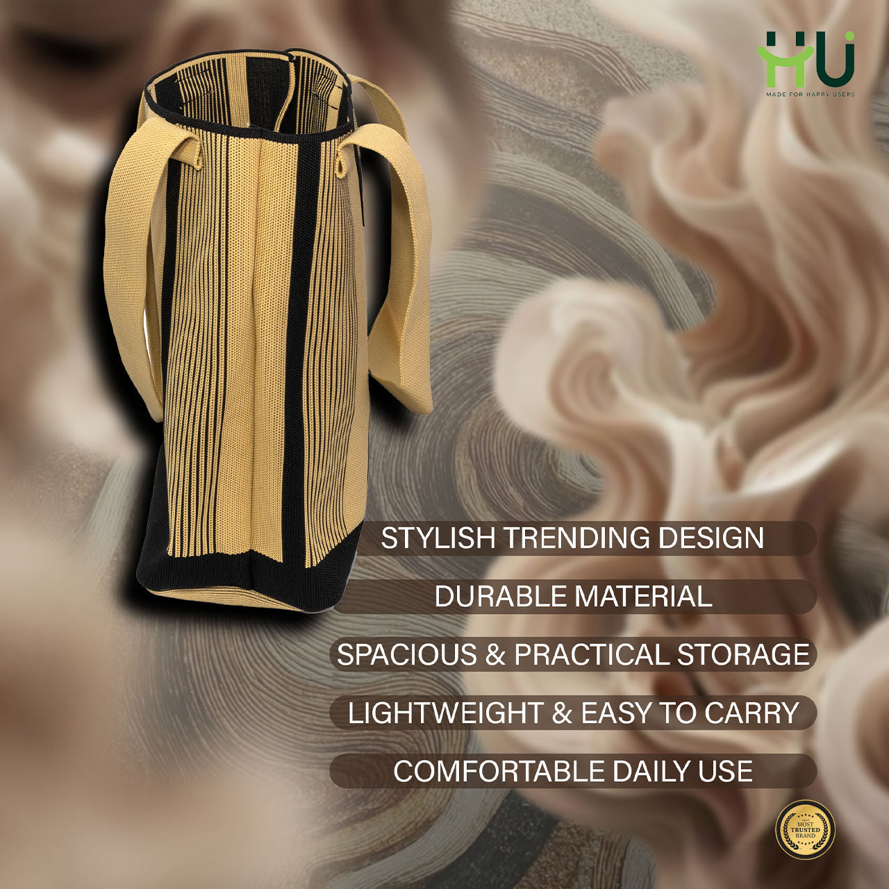 HQ Fashion Bag - Beige Black