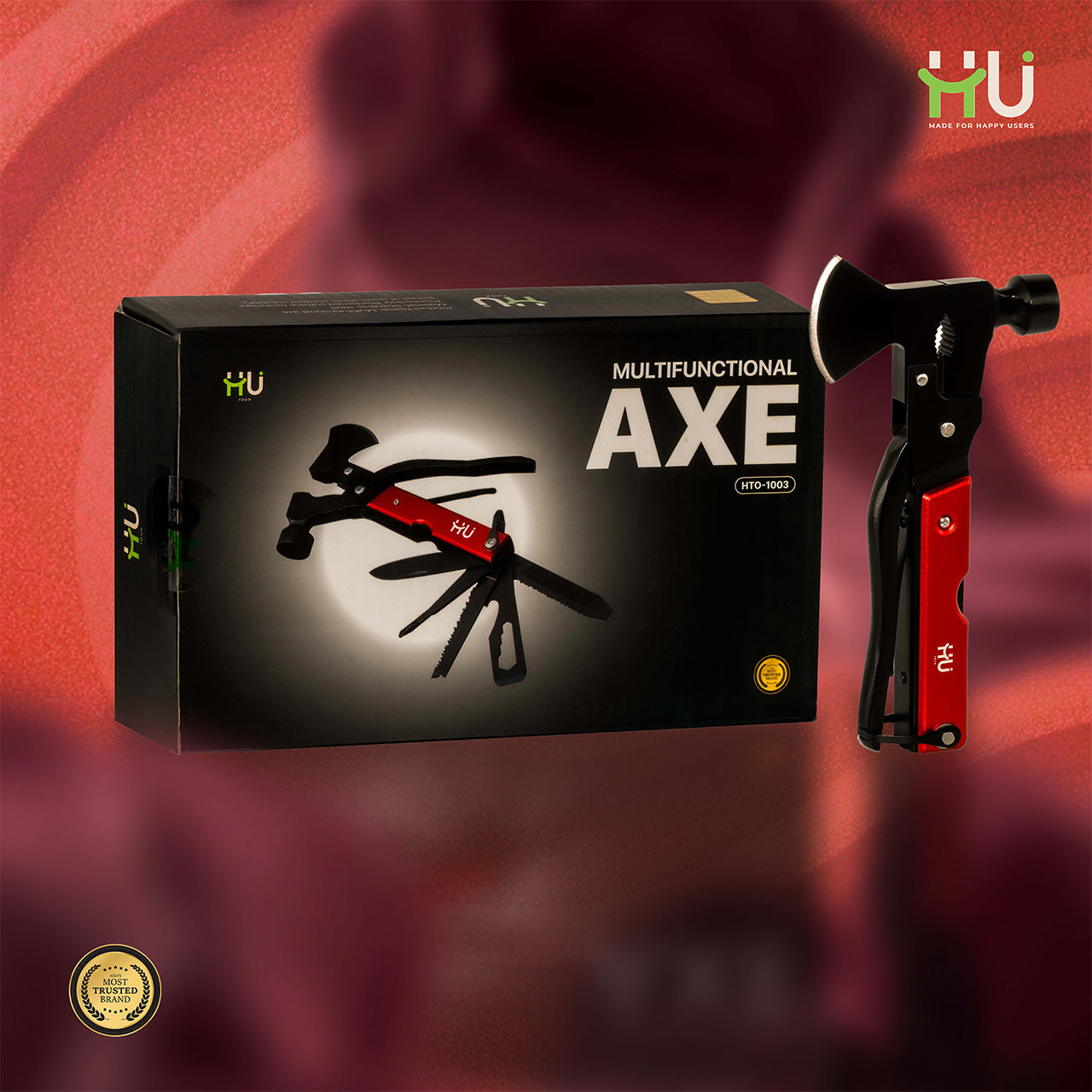 10-in-1 Survival Axe Hammer Multifunctional Tool