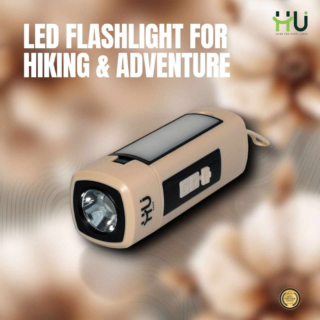 Rechargeable Outdoor LED Flashlight for Hiking & Adventure