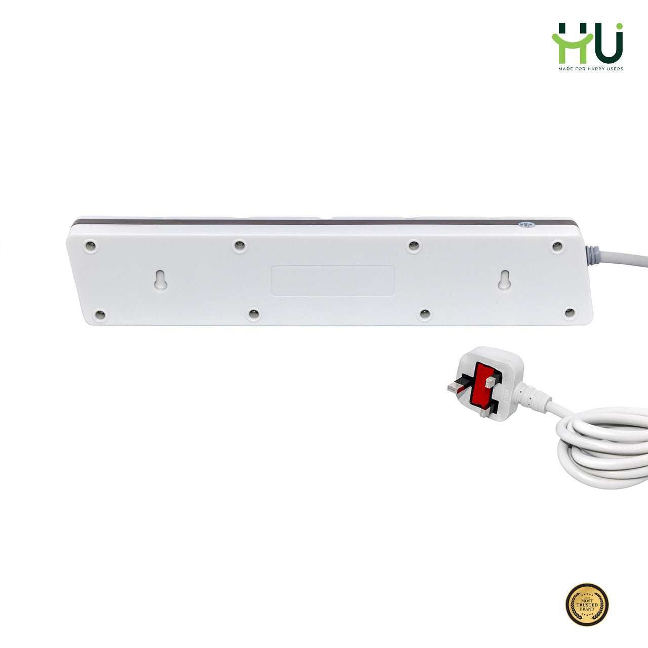 Extension Power Socket 4 Outlet + USB with 3M Cable