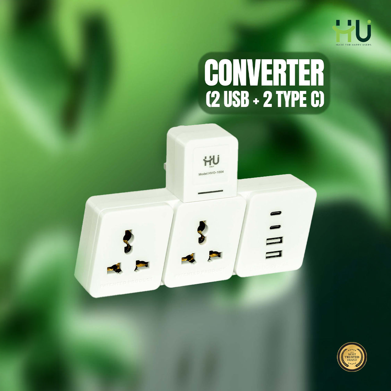 4-Port USB & Type-C Fast Wall Charger