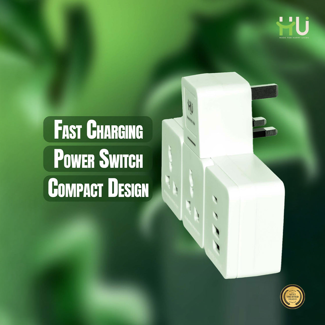 4-Port USB & Type-C Fast Wall Charger