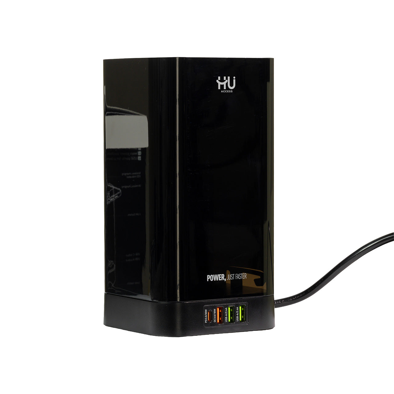 Tower Extension Board with 6 Sockets, USB & Wireless Charger