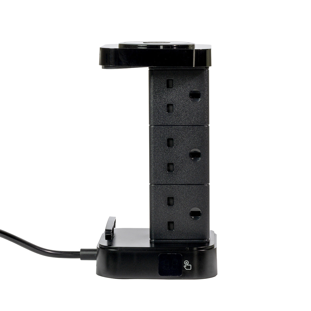 Tower Extension Board with 6 Sockets, USB & Wireless Charger