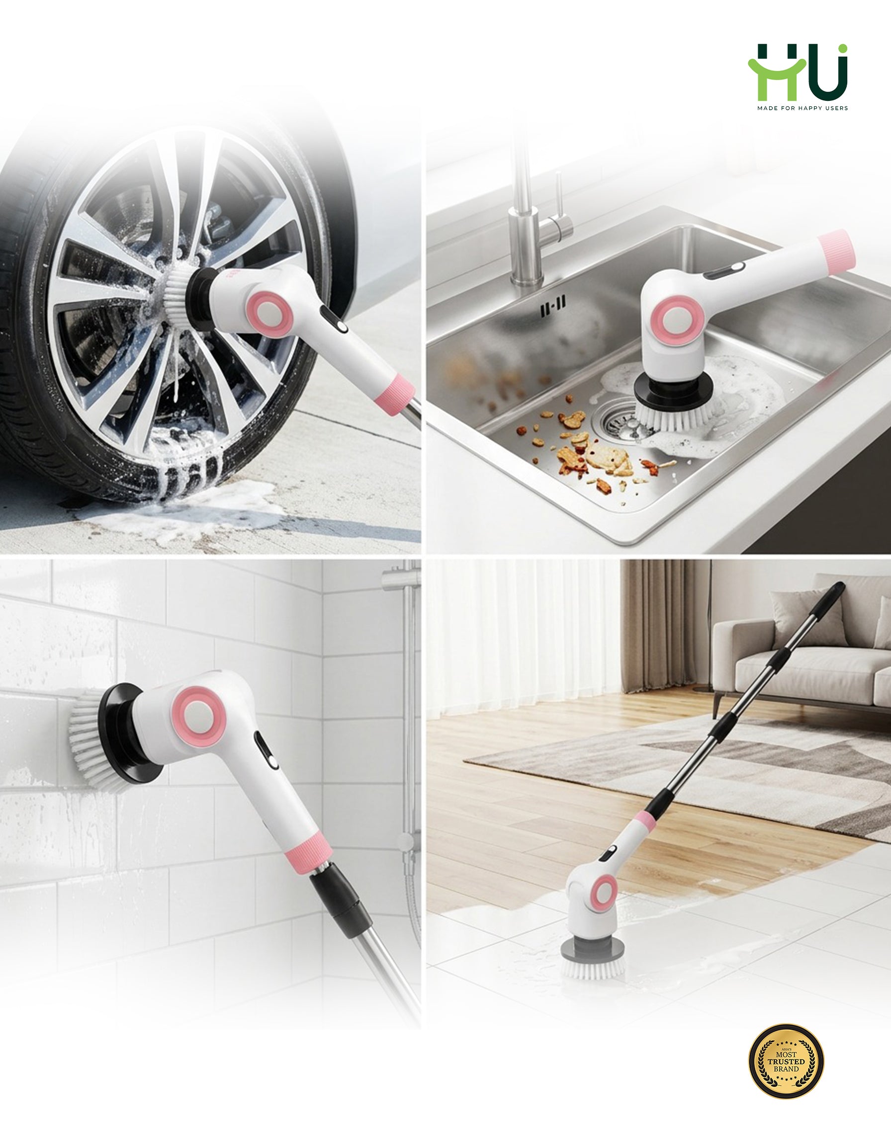 HU Cordless Electric Cleaning Brush