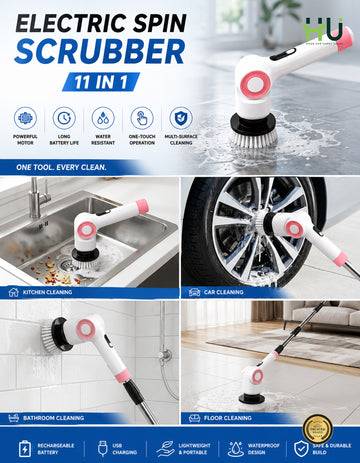 HU Cordless Electric Cleaning Brush