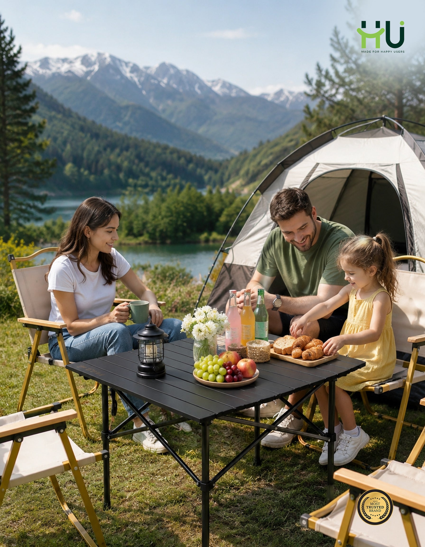 HU Foldable Camping Chair