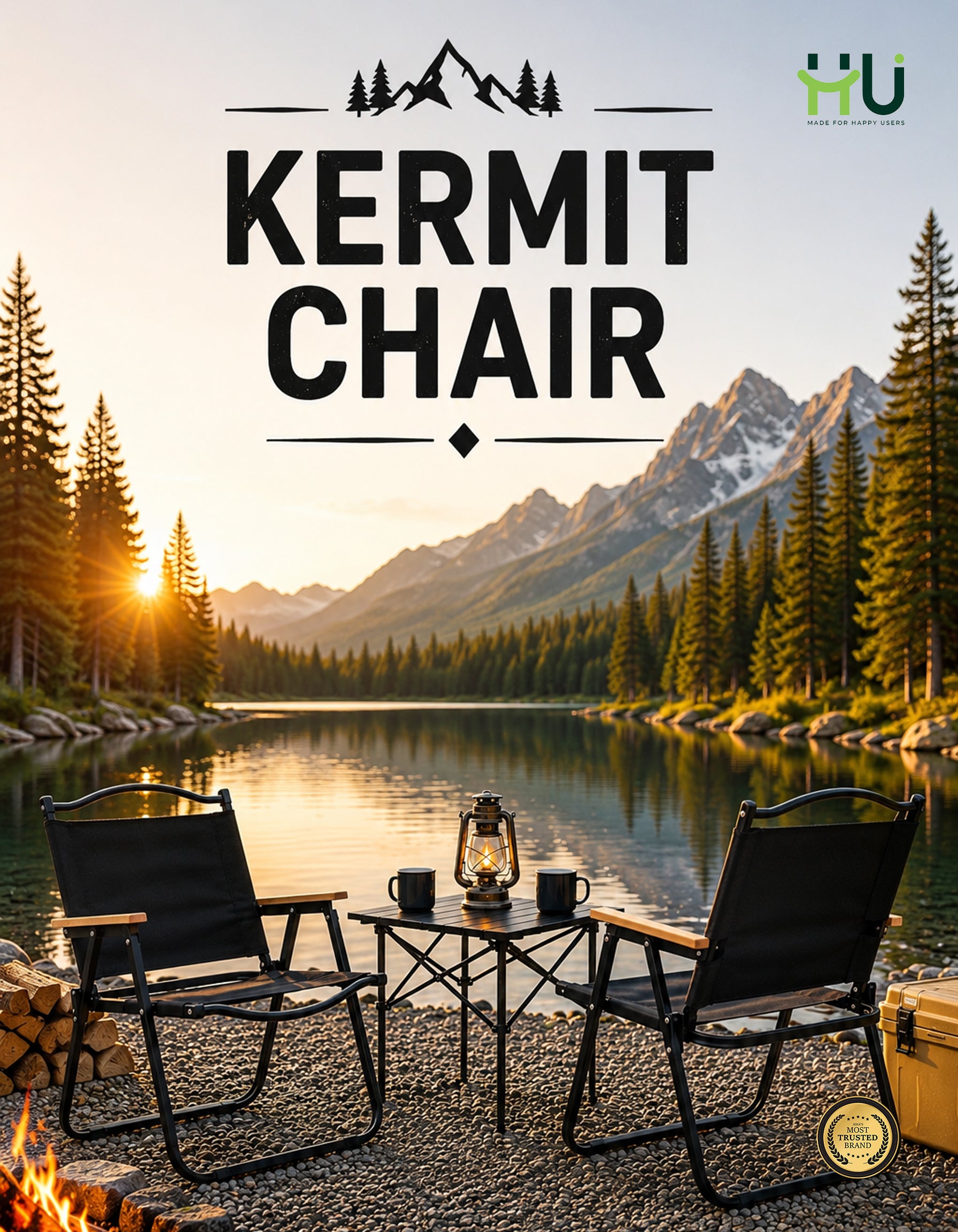 HU Foldable Outdoor Camping Chair