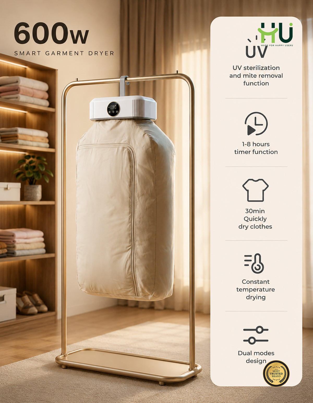 HU Portable Clothes Dryer