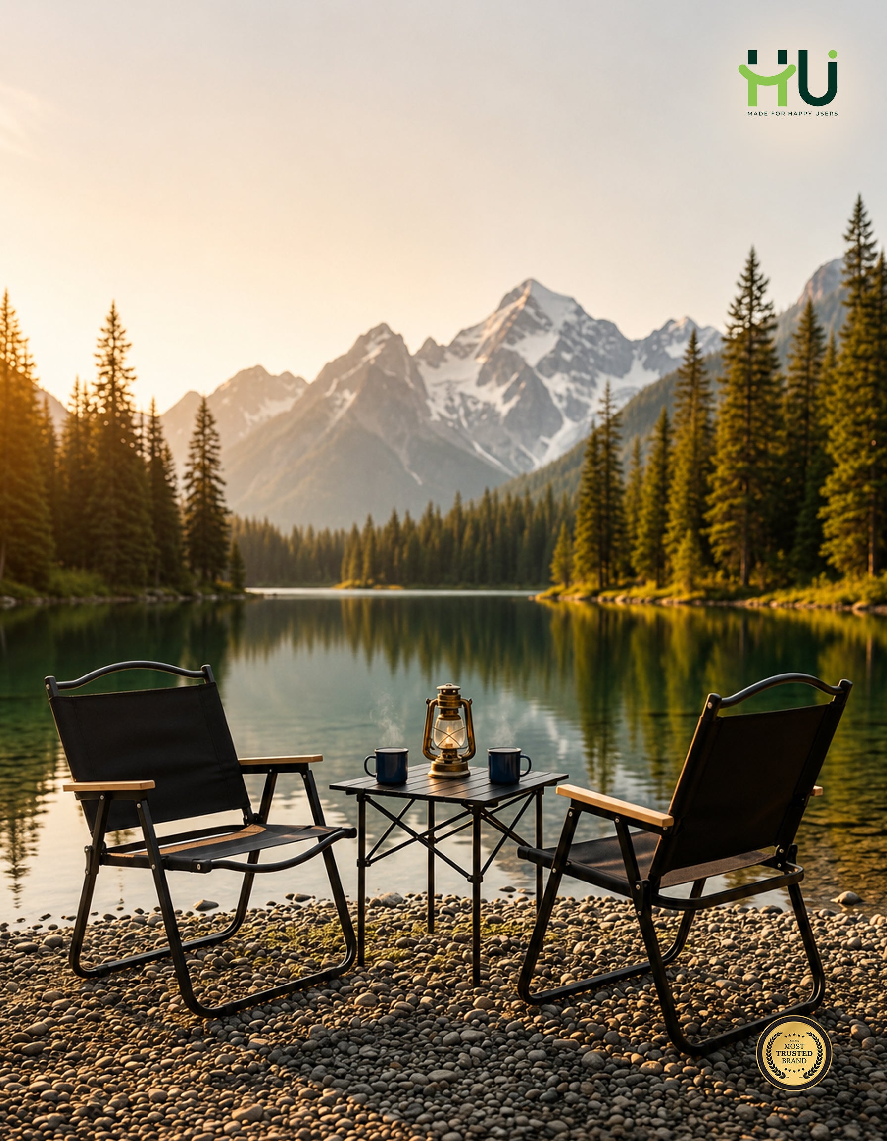 HU Foldable Outdoor Camping Chair
