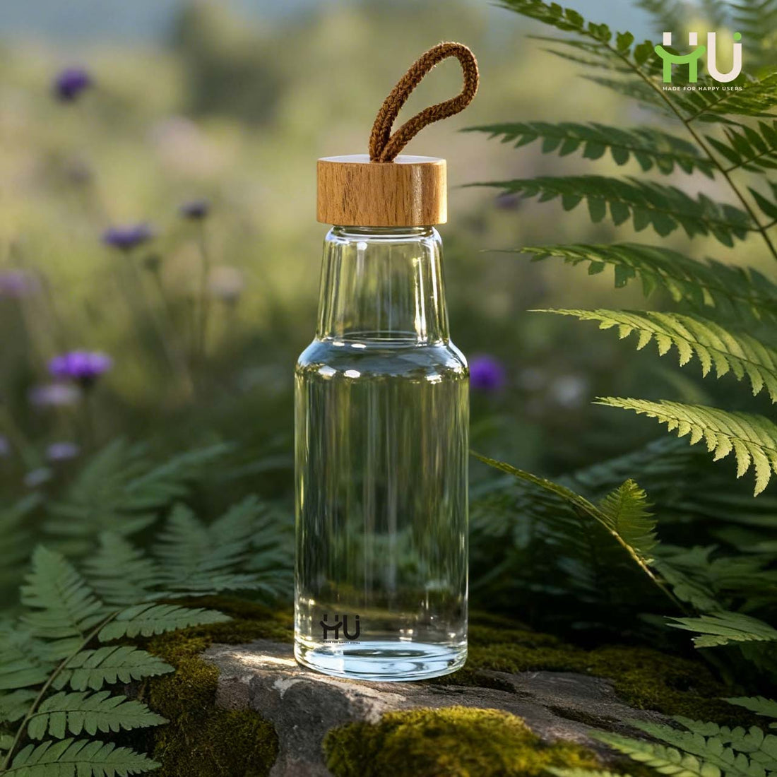 Glass Water Bottle Hydration Reminder Reusable Bottle