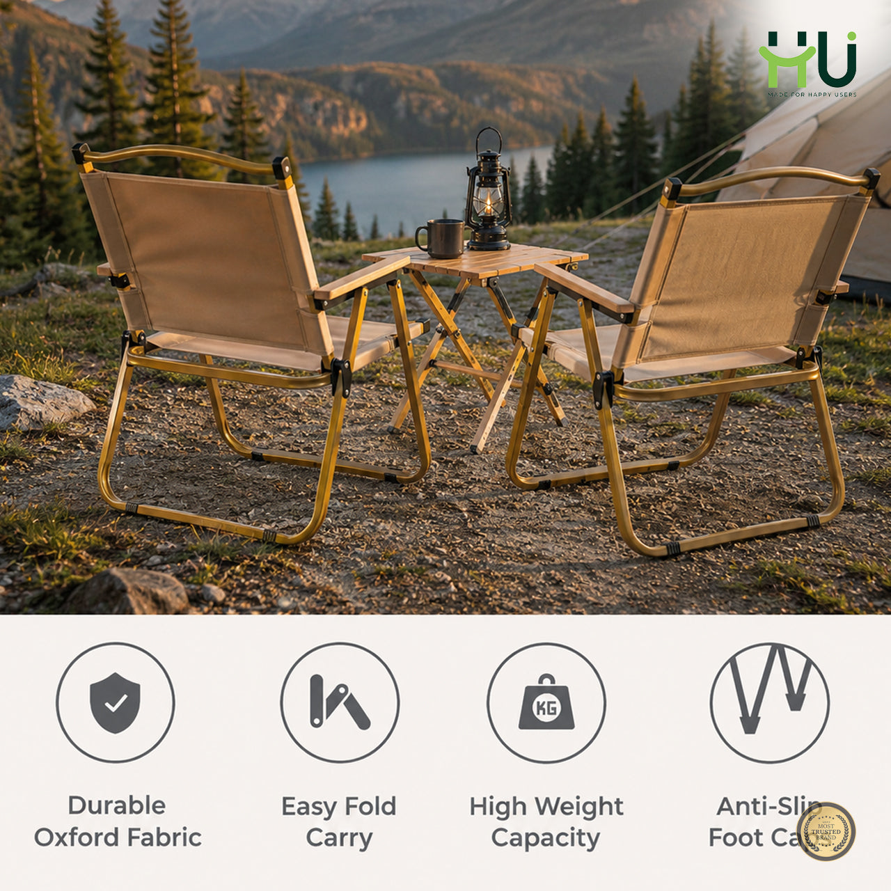 HU Foldable Outdoor Camping Chair