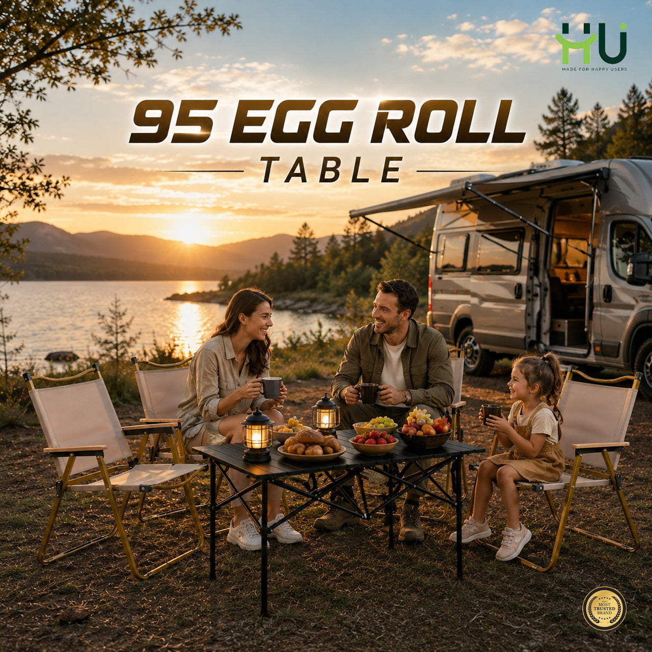 95-Inch Folding Camping Table