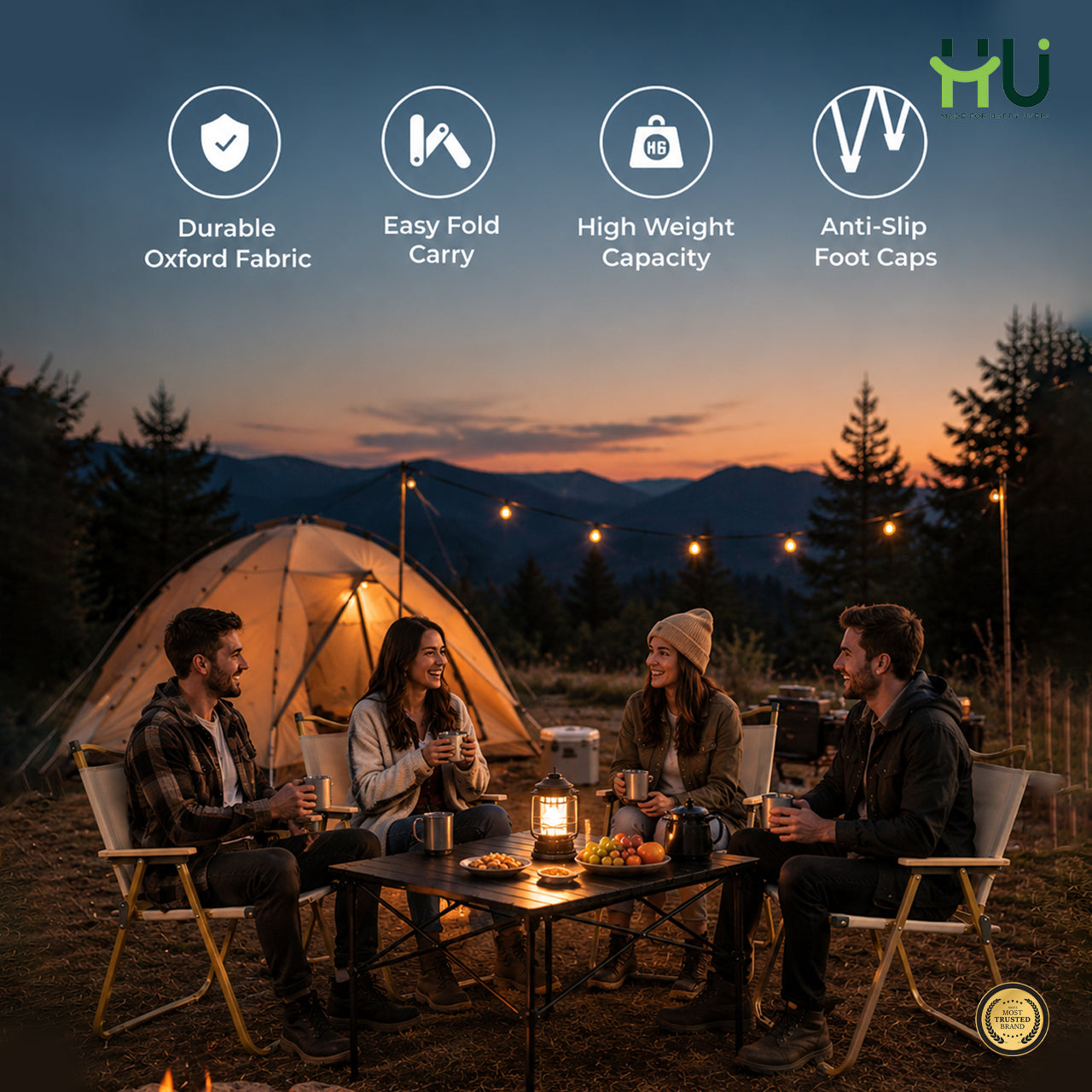 95-Inch Folding Camping Table