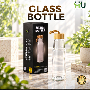 Glass Water Bottle Hydration Reminder Reusable Bottle