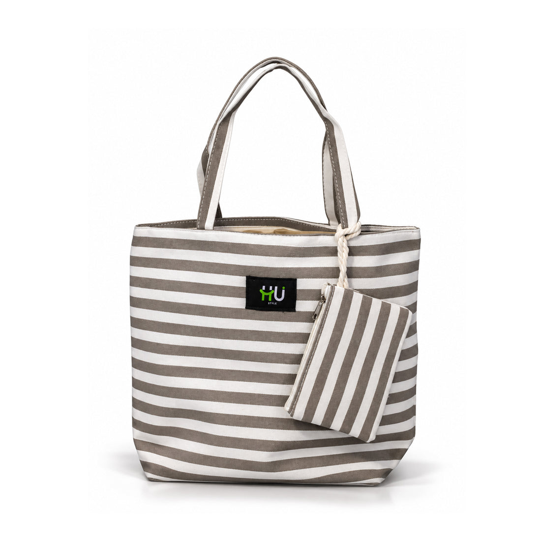 Zebra Pattern Fashion Bag – Grey & White