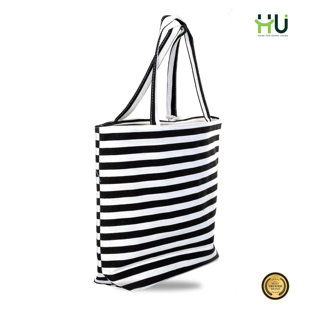 Zebra Pattern Fashion Bag – Black & White