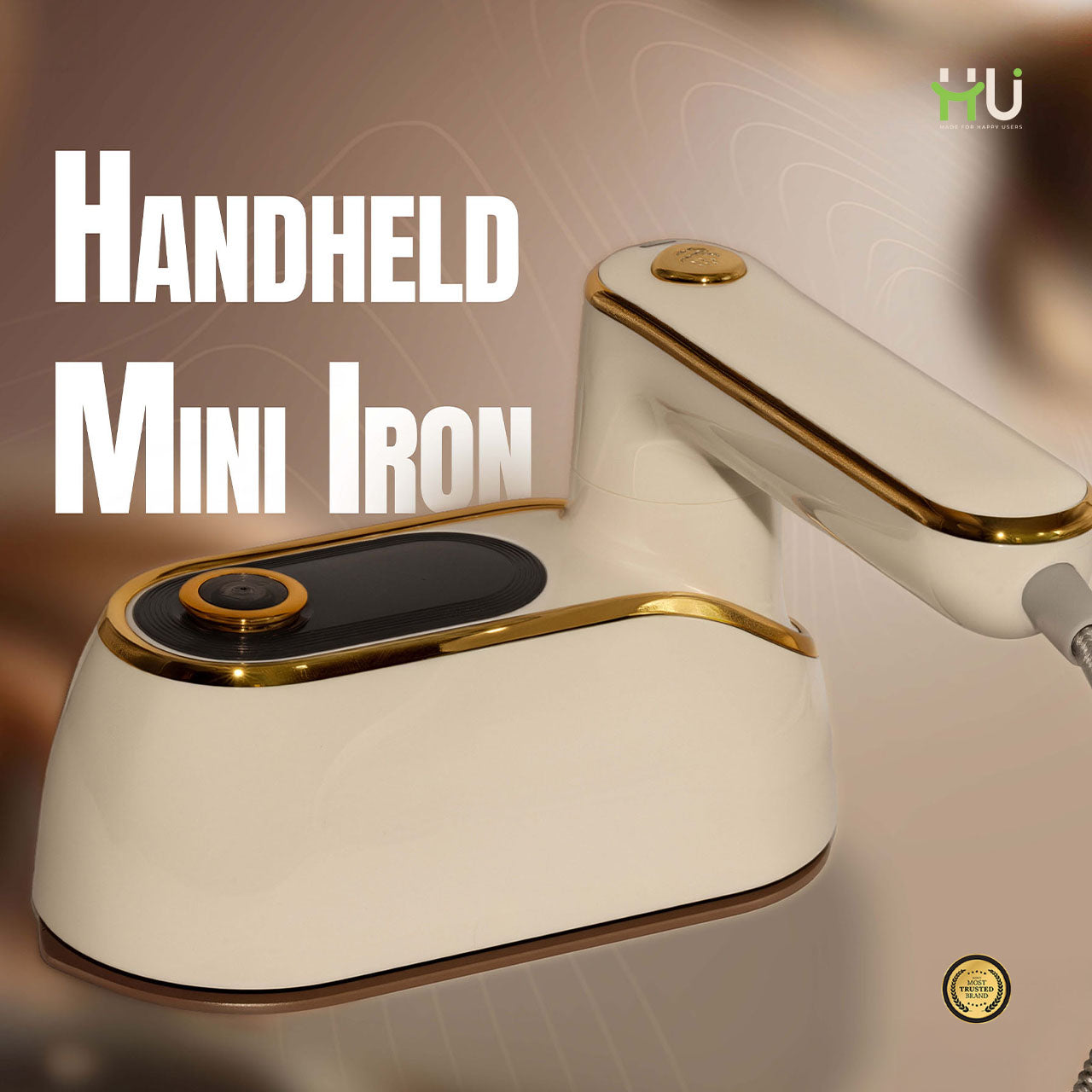 Mini Travel Iron with Folding Handle