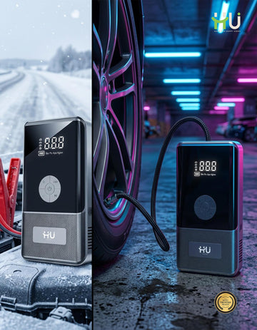 HU 15000mAh Jump Starter & Air Pump