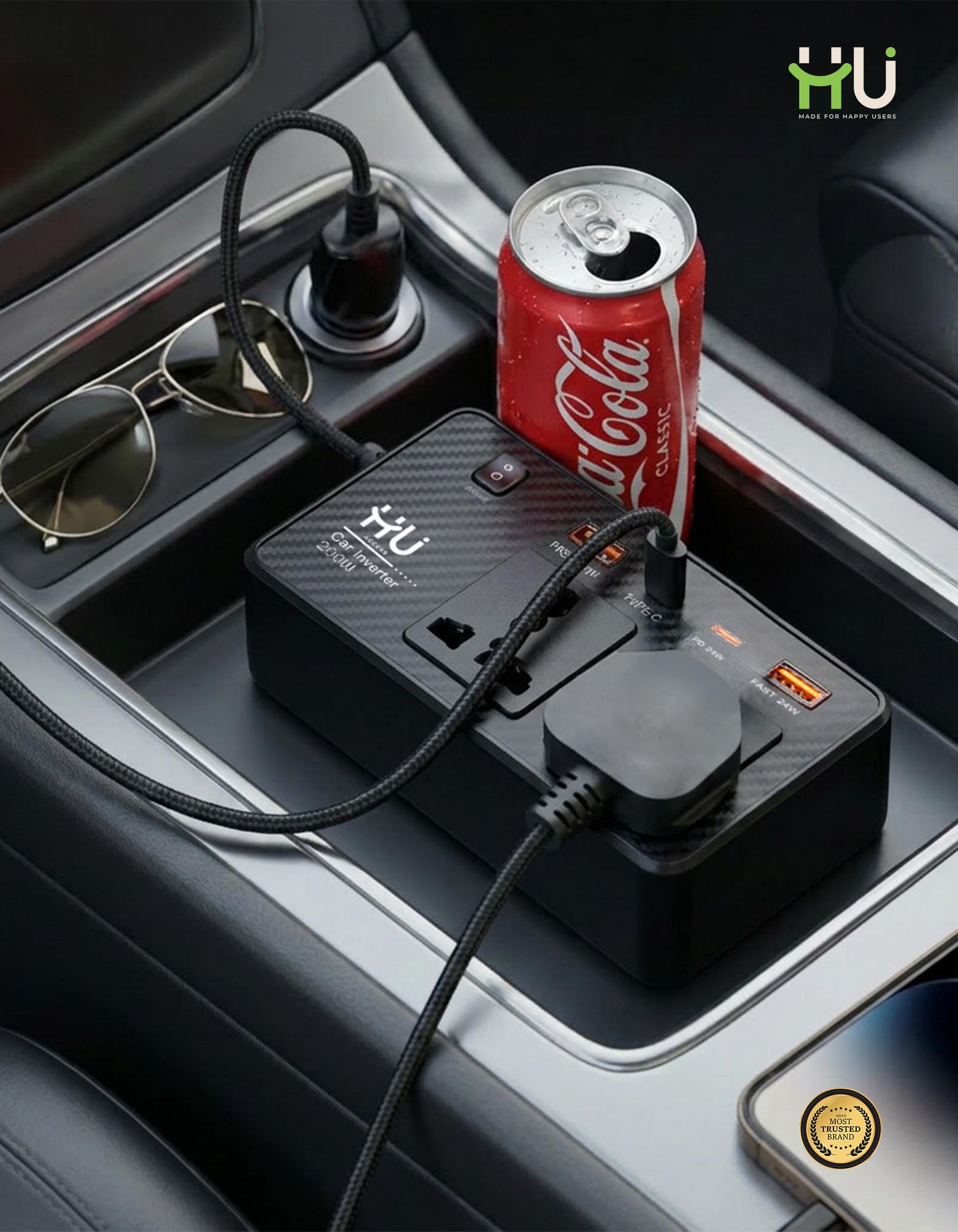 HU 200W Car Power Inverter