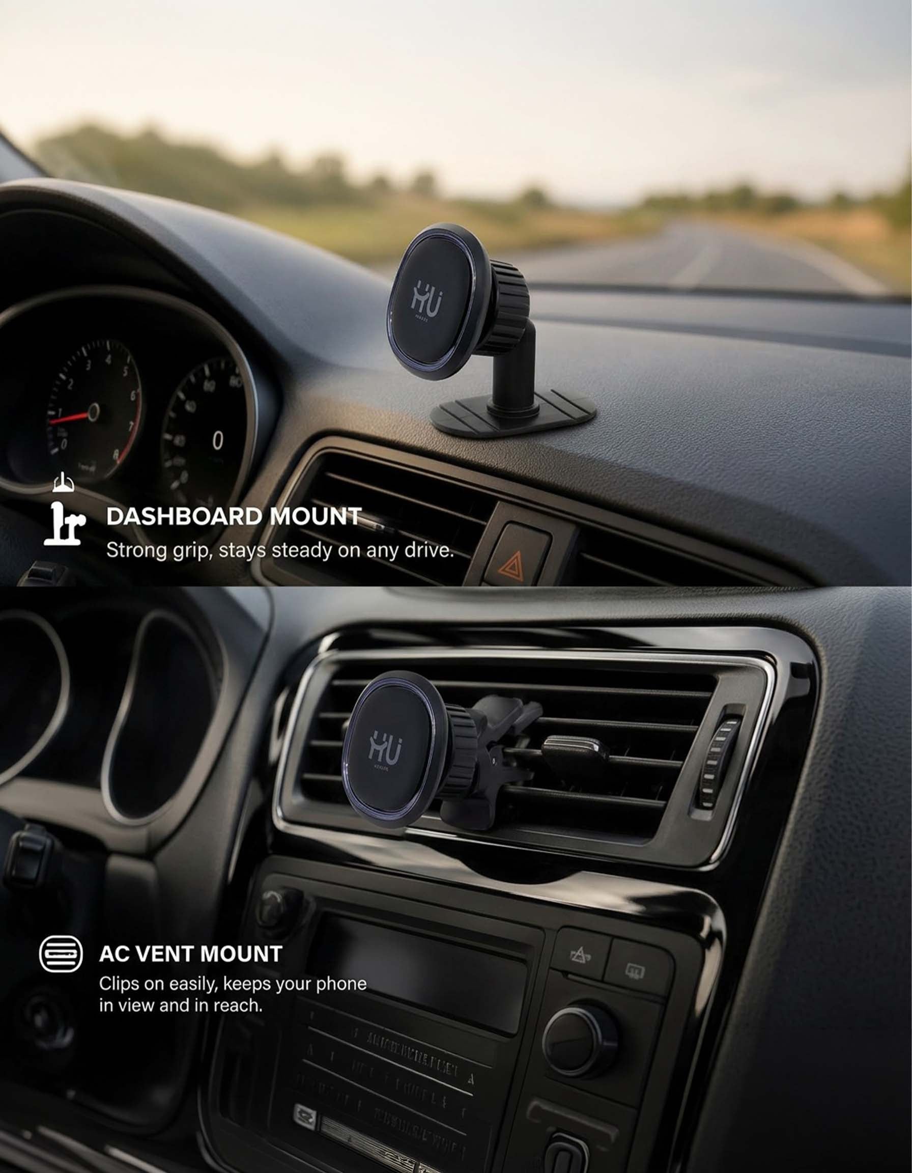 HU Magnetic Car Phone Holder