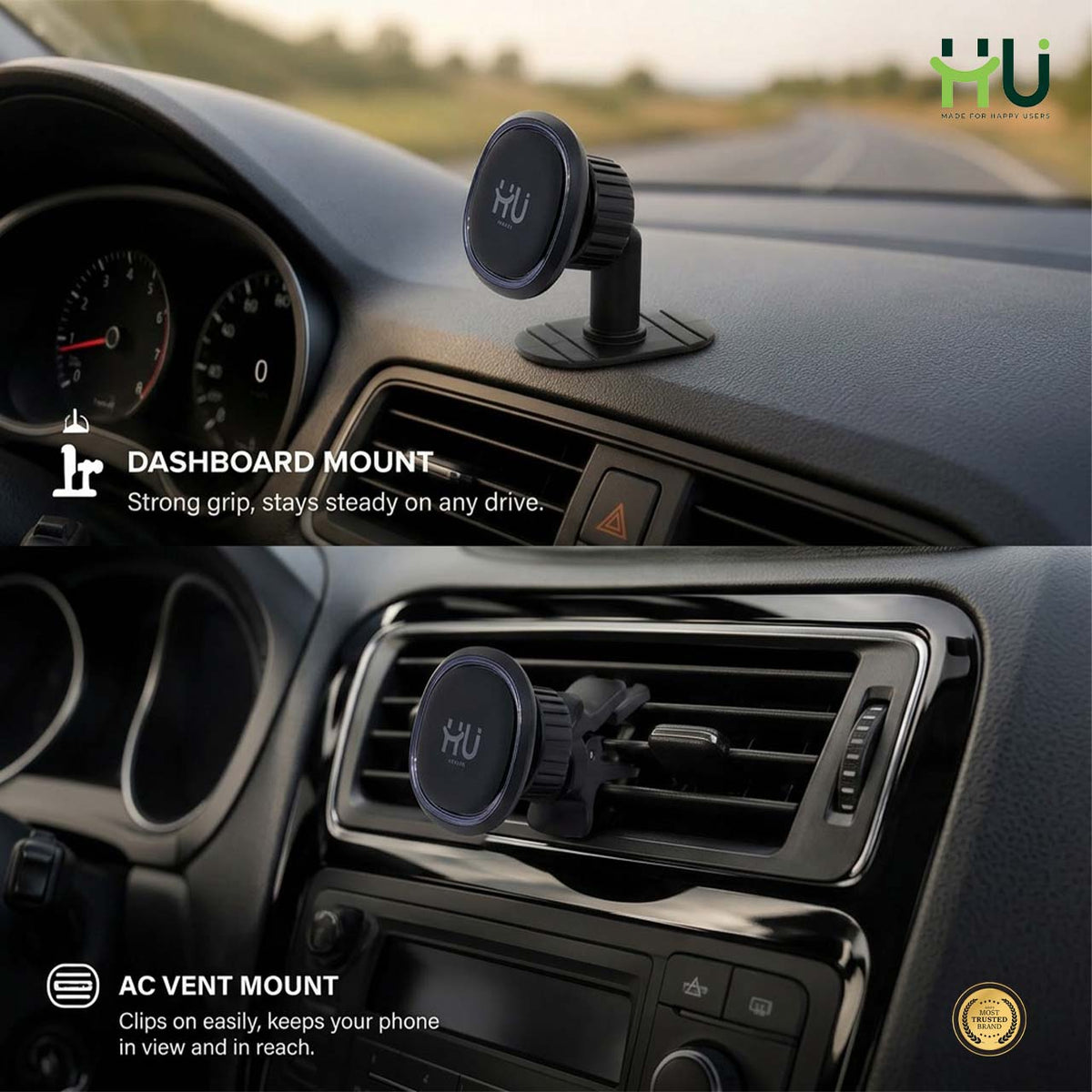 HU Magnetic Car Phone Holder