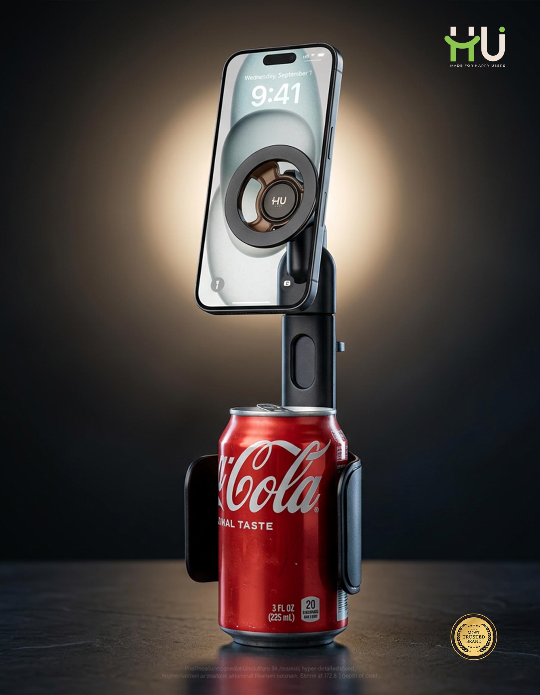 HU Magnetic Car Cup Holder Mount