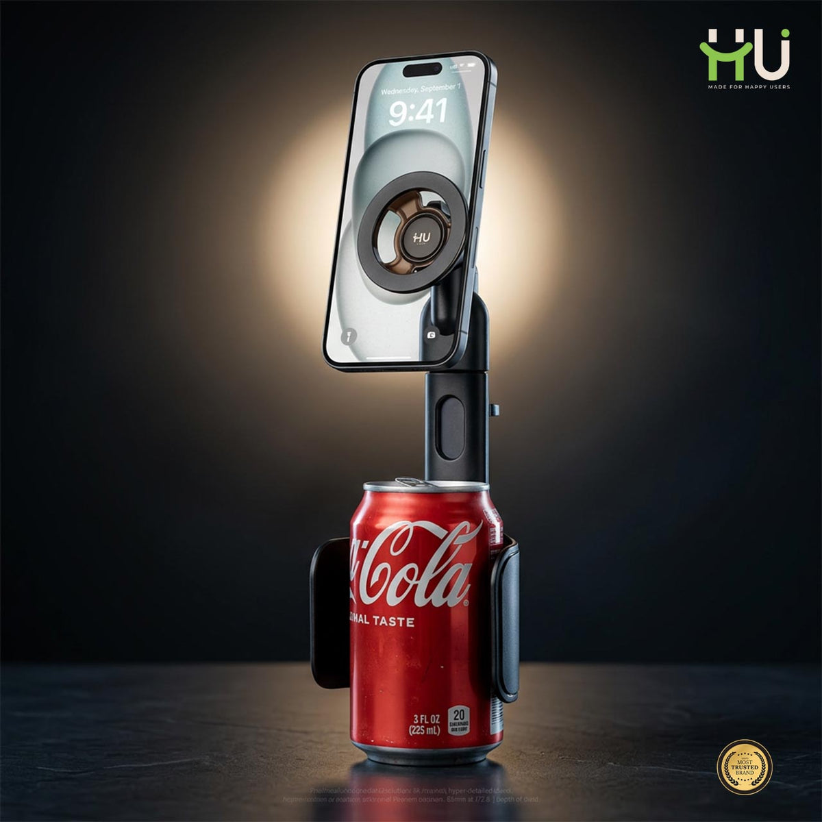 HU Magnetic Car Cup Holder Mount