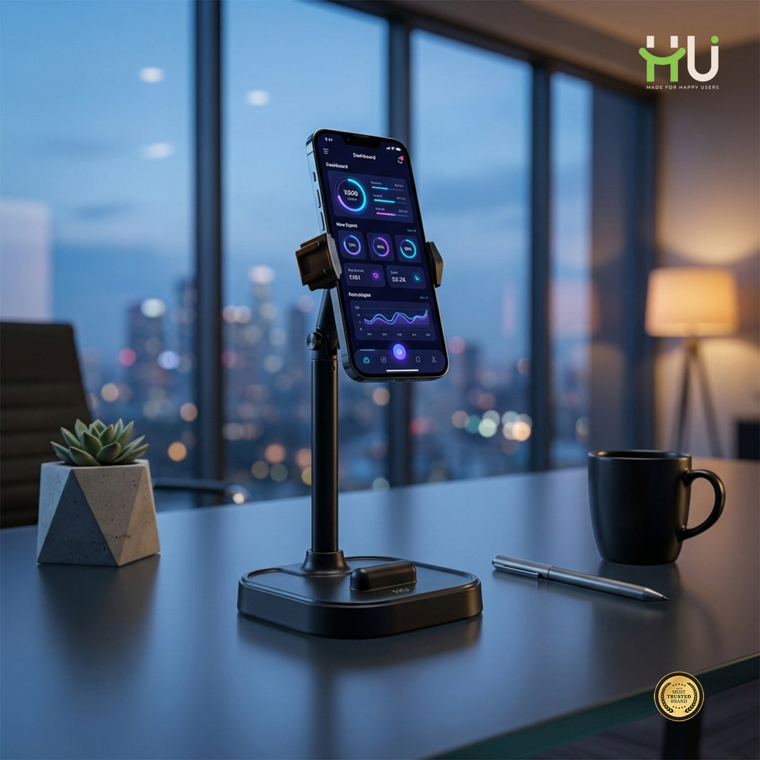 Tabletop Lifting Multi-Device Holder