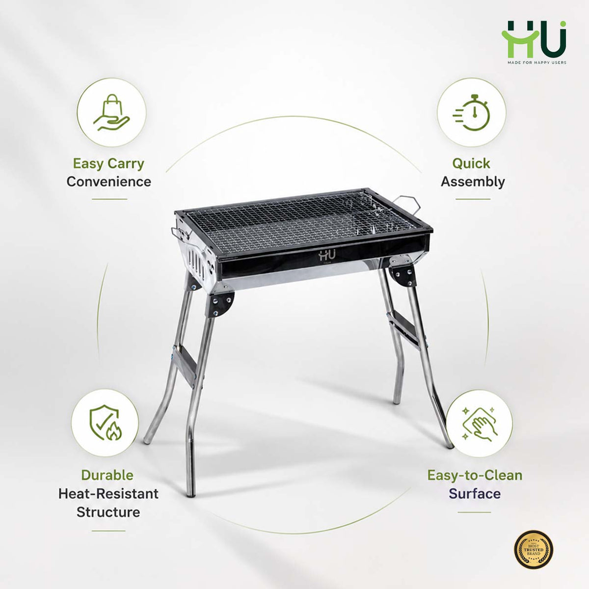 Portable Charcoal BBQ Grill