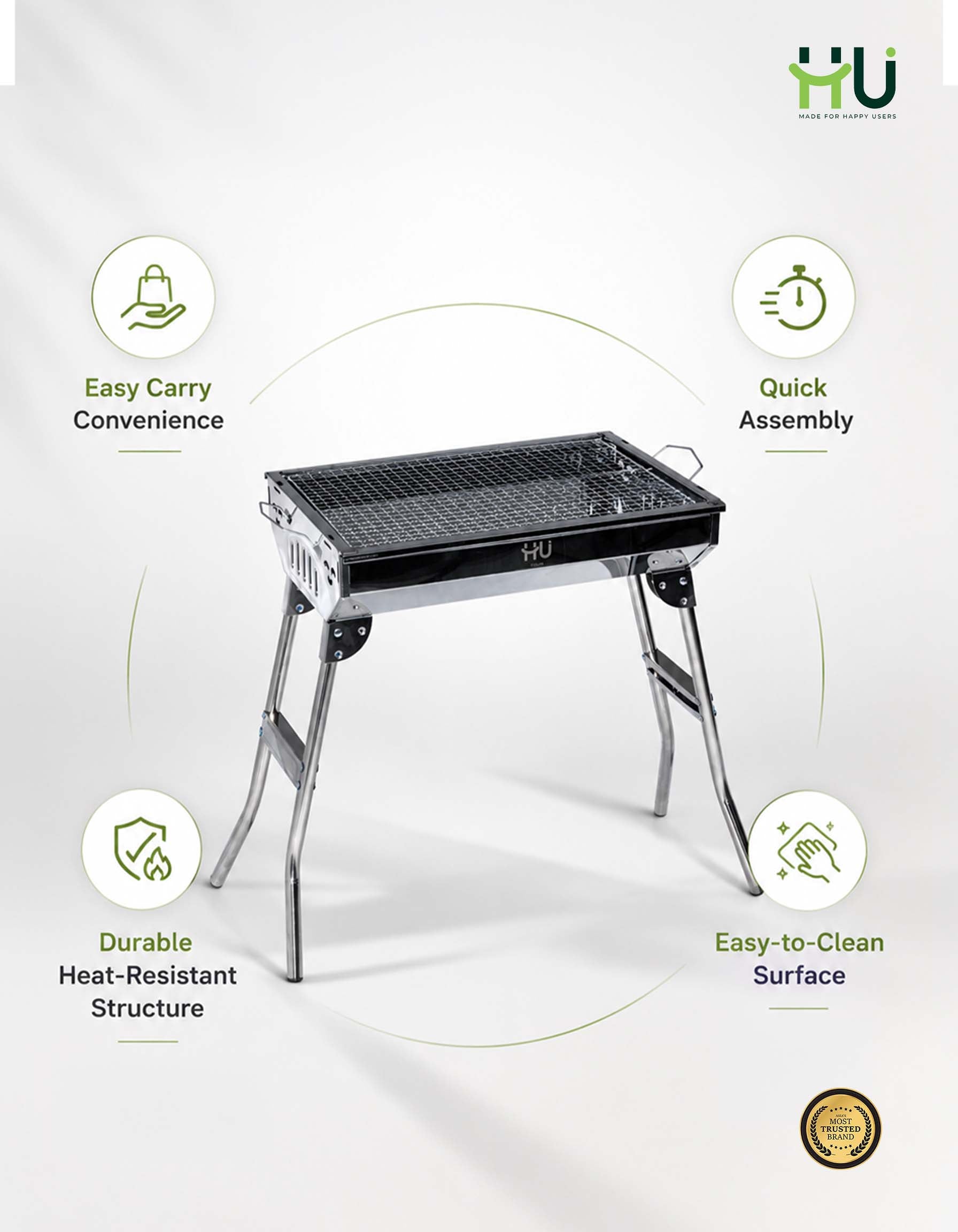 Portable Charcoal BBQ Grill