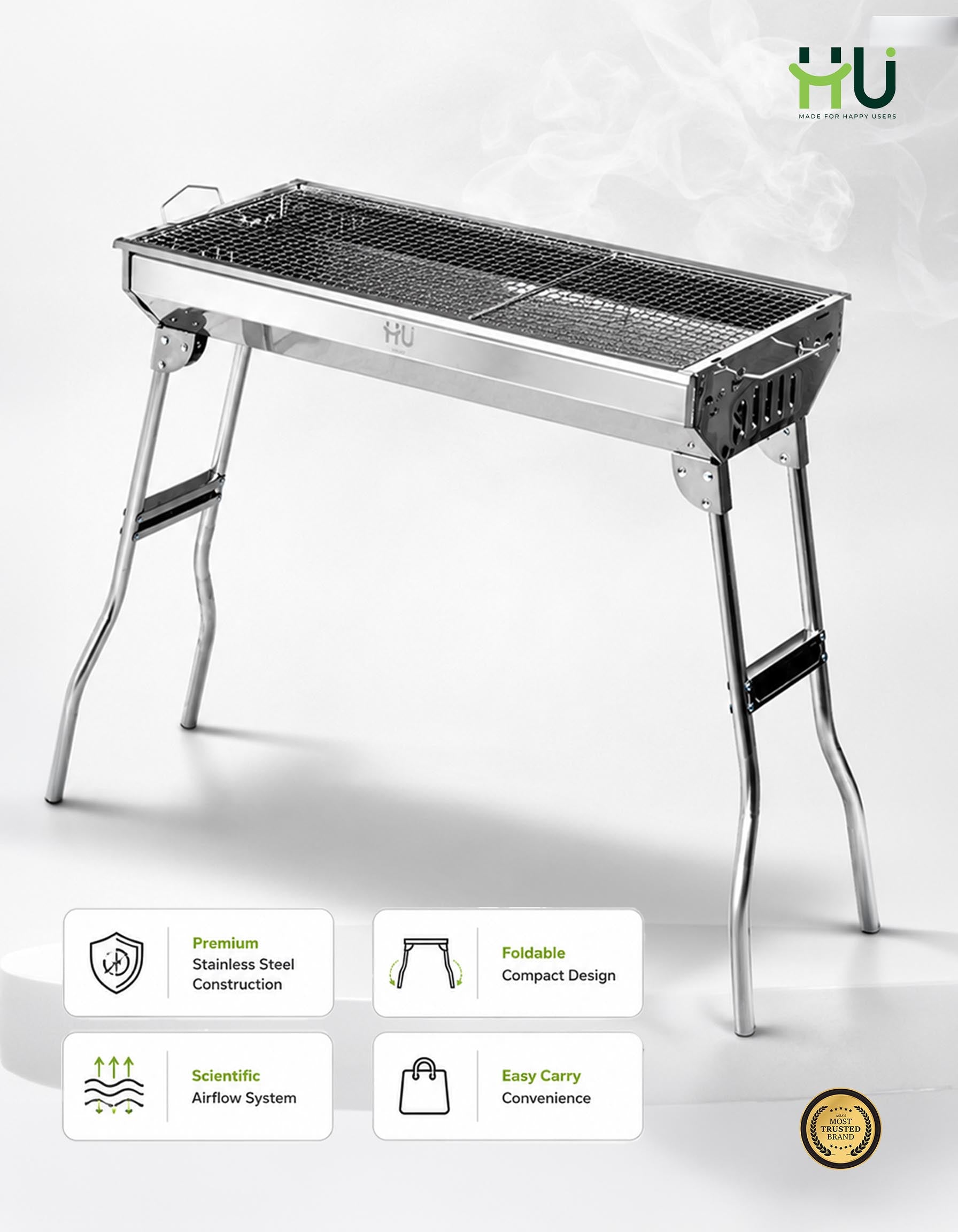 Portable Charcoal BBQ Grill
