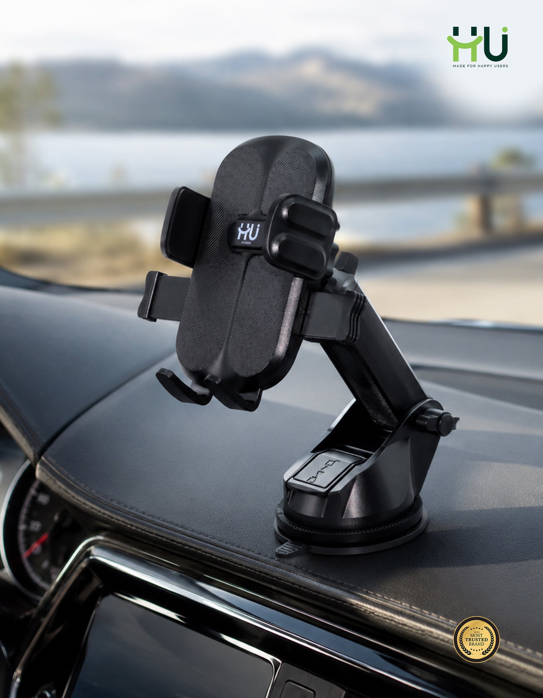 HU Suction Cup Car Phone Holder