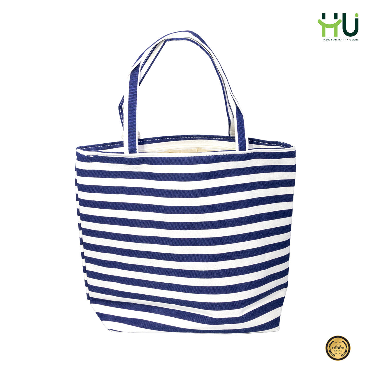Zebra Pattern Fashion Bag – Blue & White
