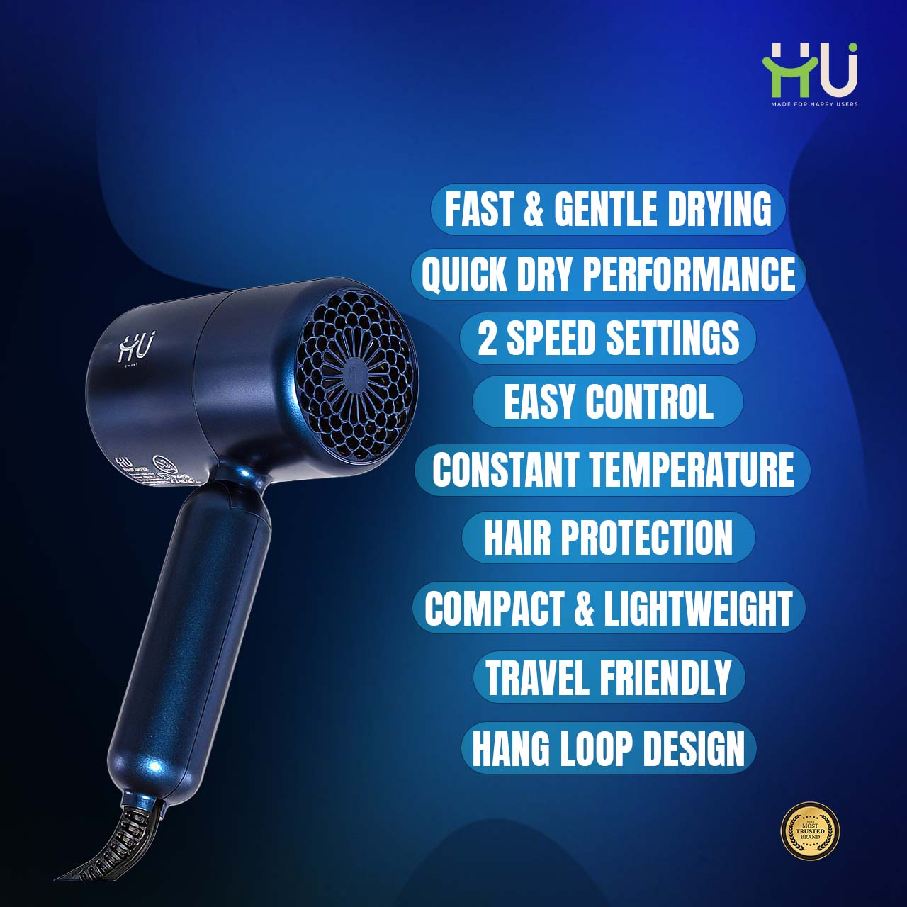 Portable Hair Styling Dryer (1200W)
