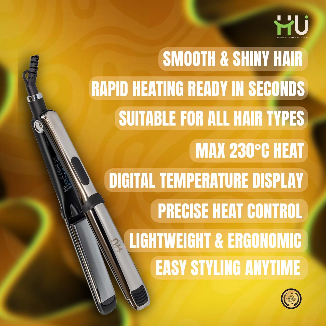 Professional Ceramic Hair Straightener