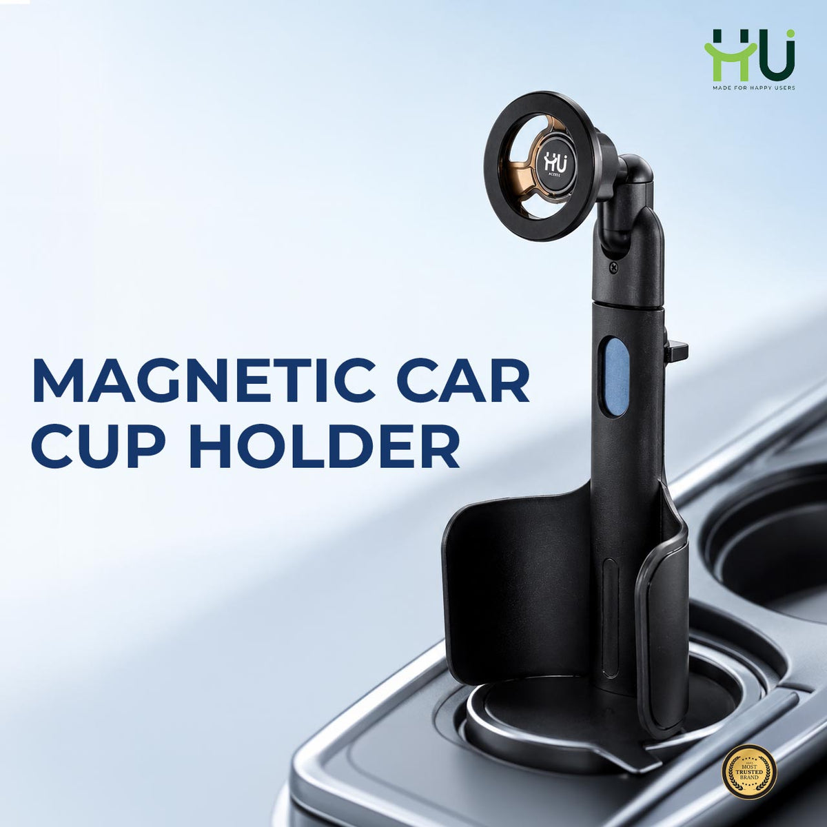 HU Magnetic Car Cup Holder Mount