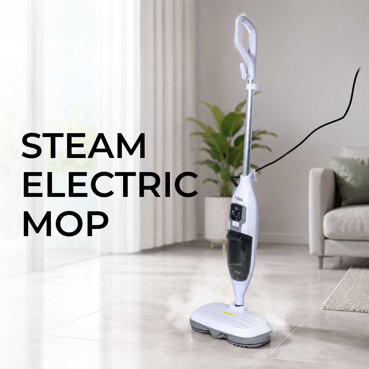 HU Steam Mop Cleaner 1200W – Multi-Surface Floor Steam Cleaner