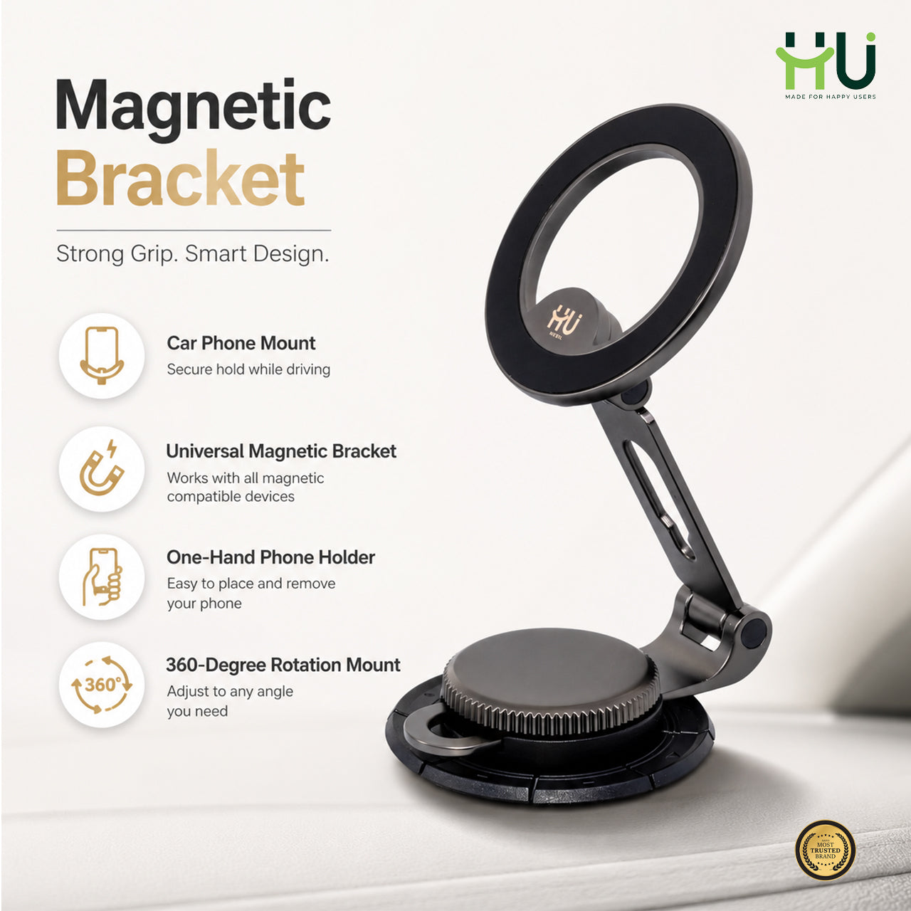 HU Strong Magnetic Car Phone Holder
