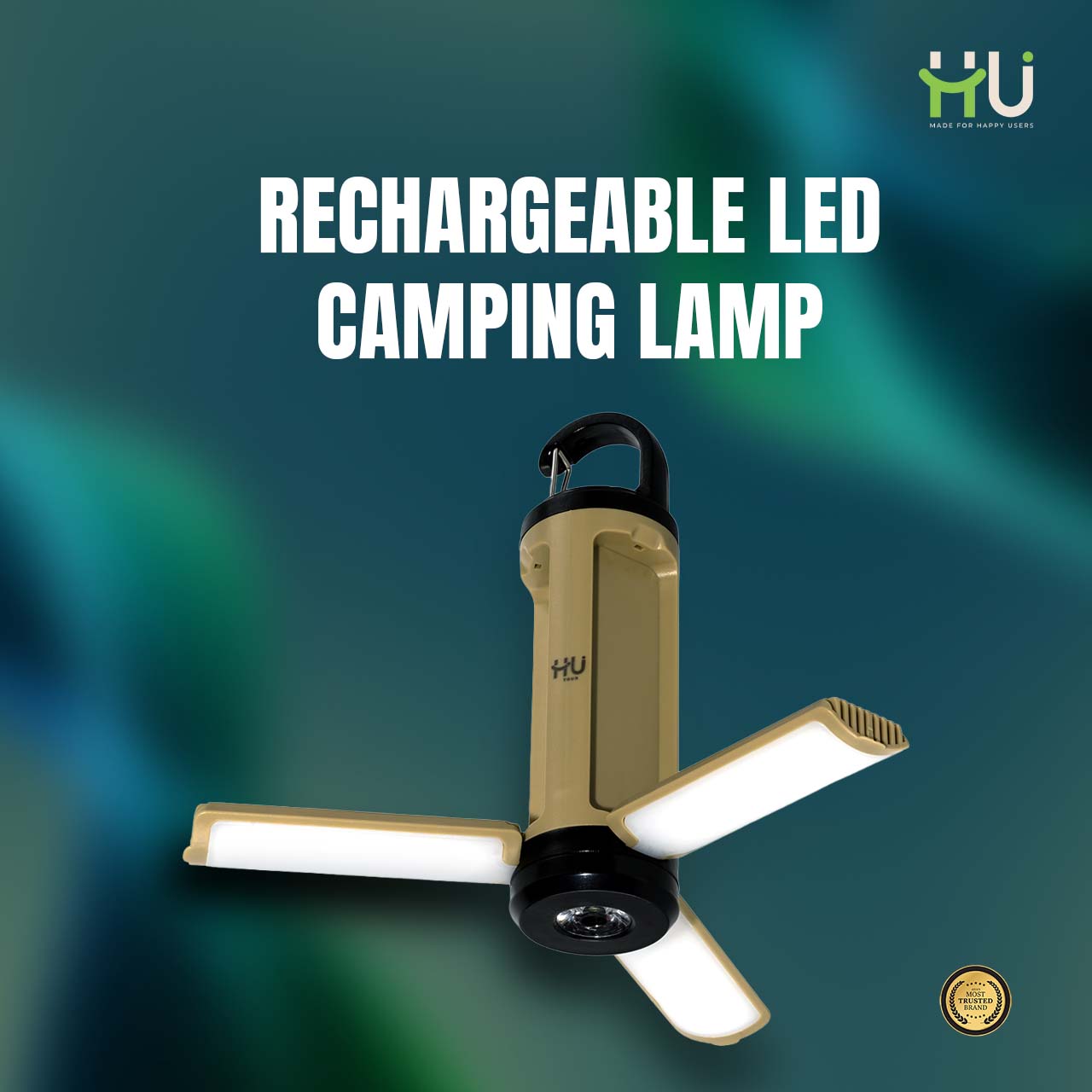 Portable LED Camping Lantern (Type-C Rechargeable)
