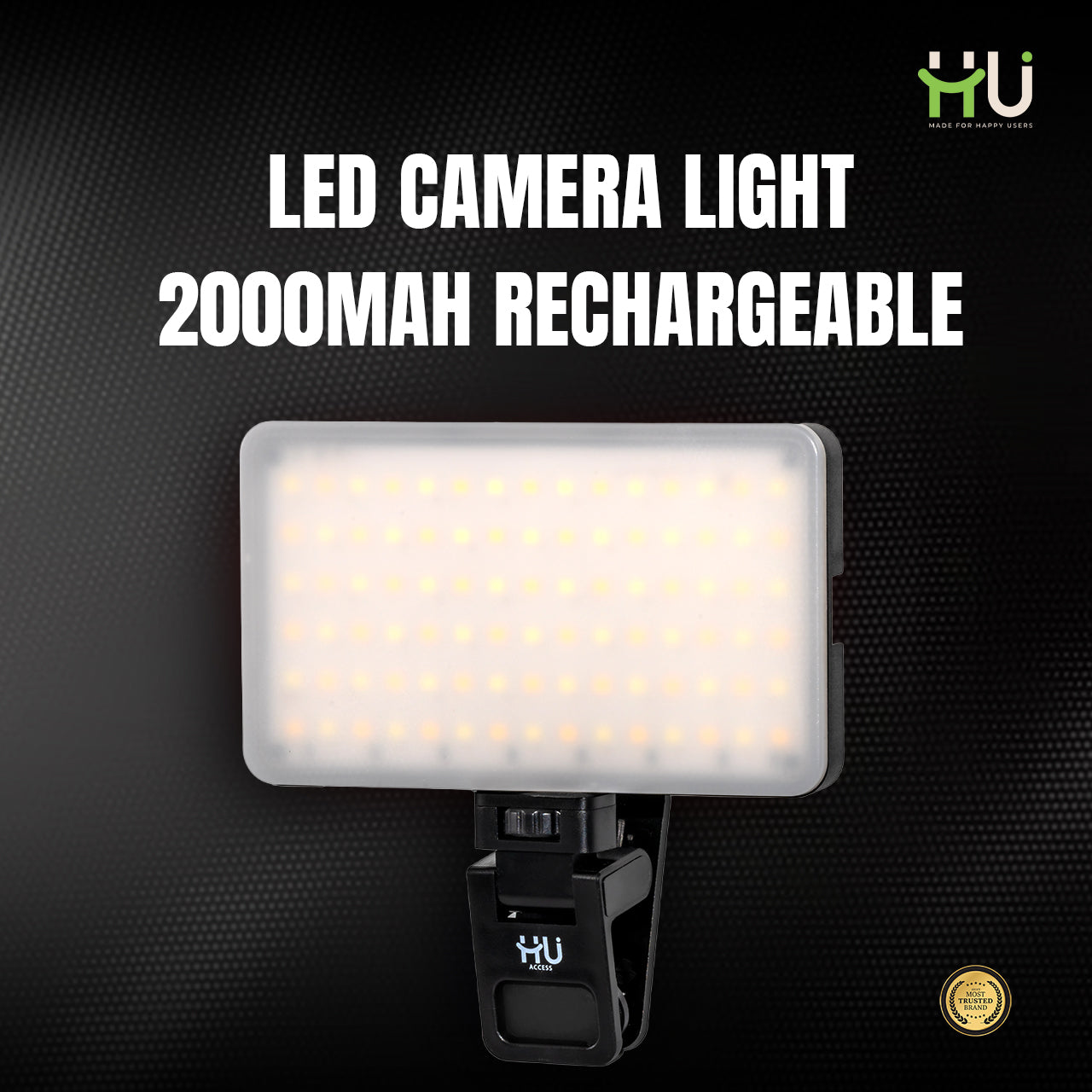 LED Camera Light 2000mAh Rechargeable