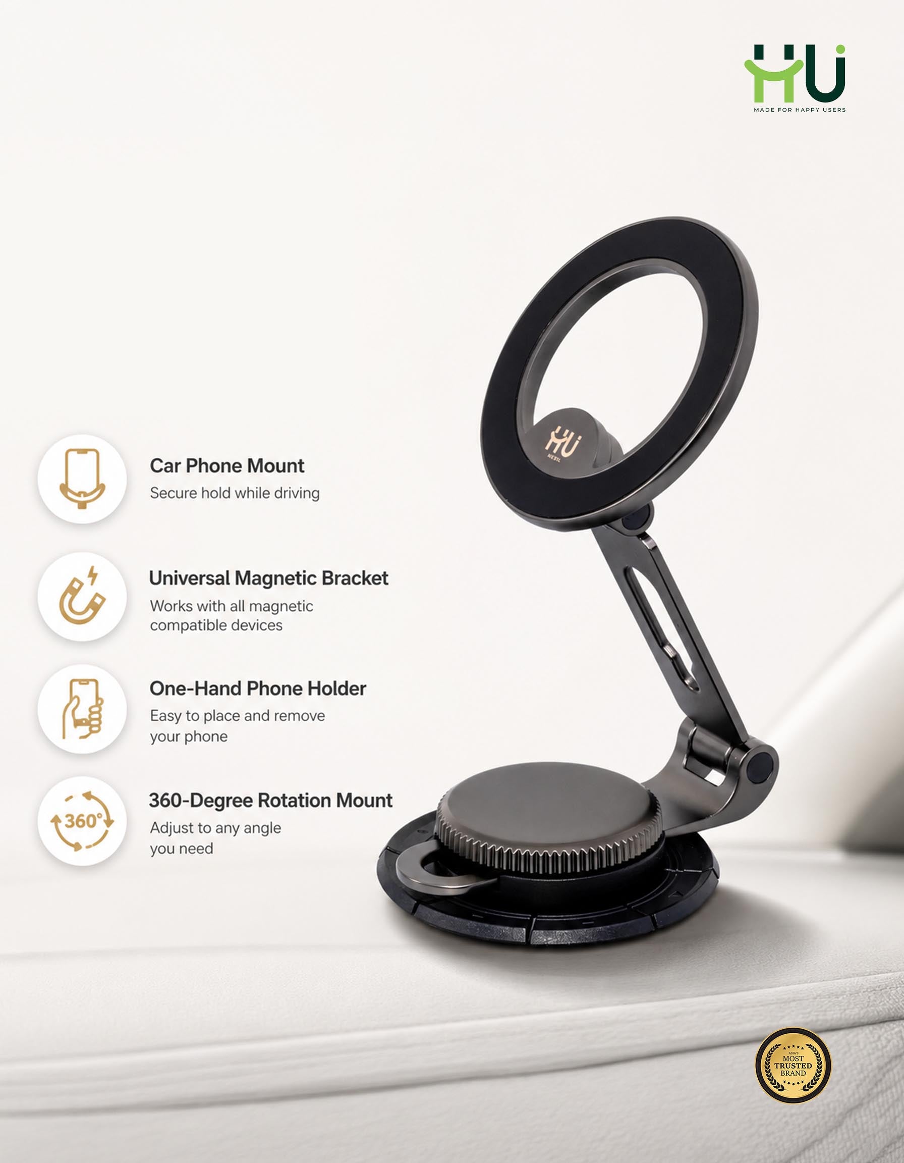 HU Strong Magnetic Car Phone Holder