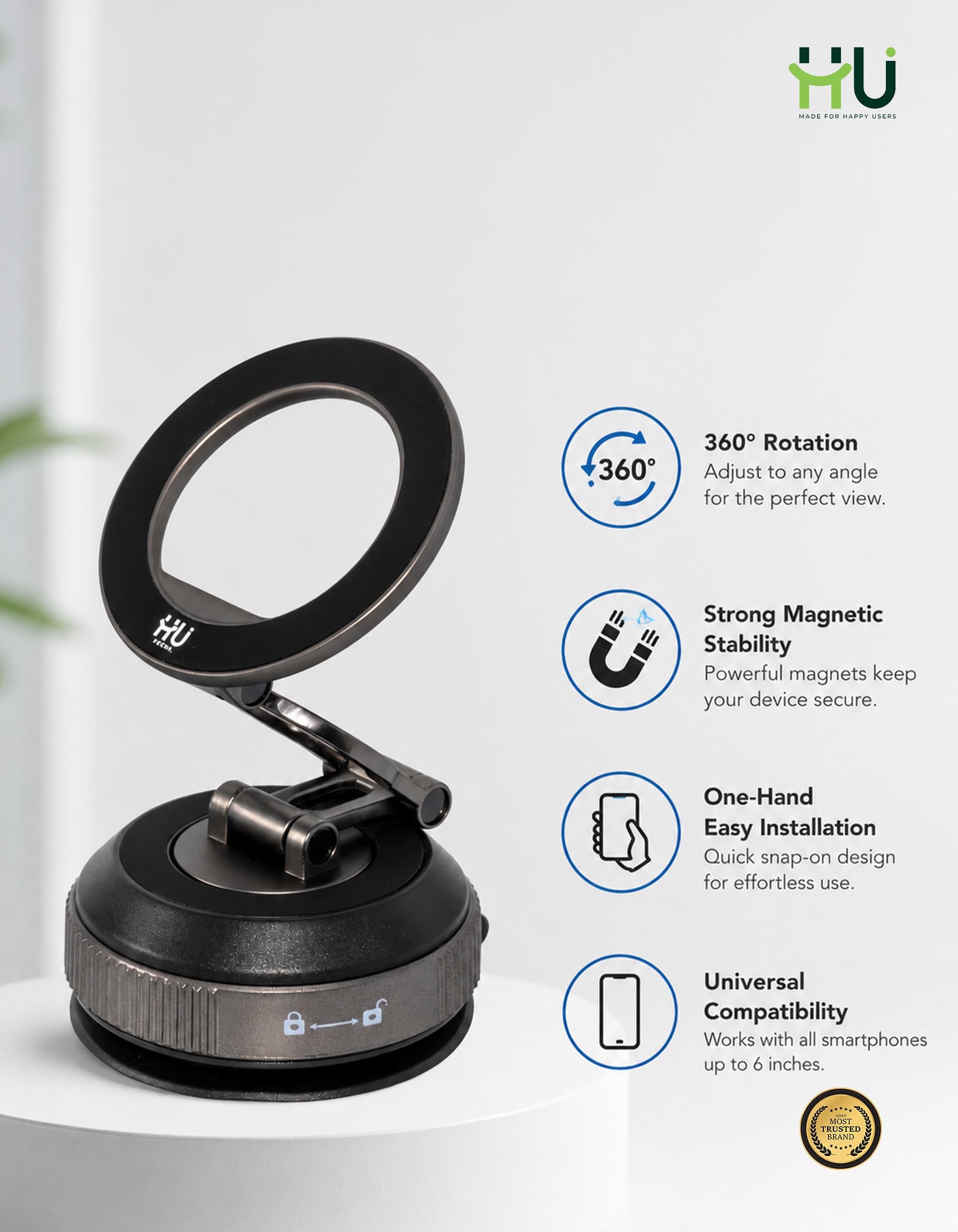 HU 360° Magnetic Phone Holder