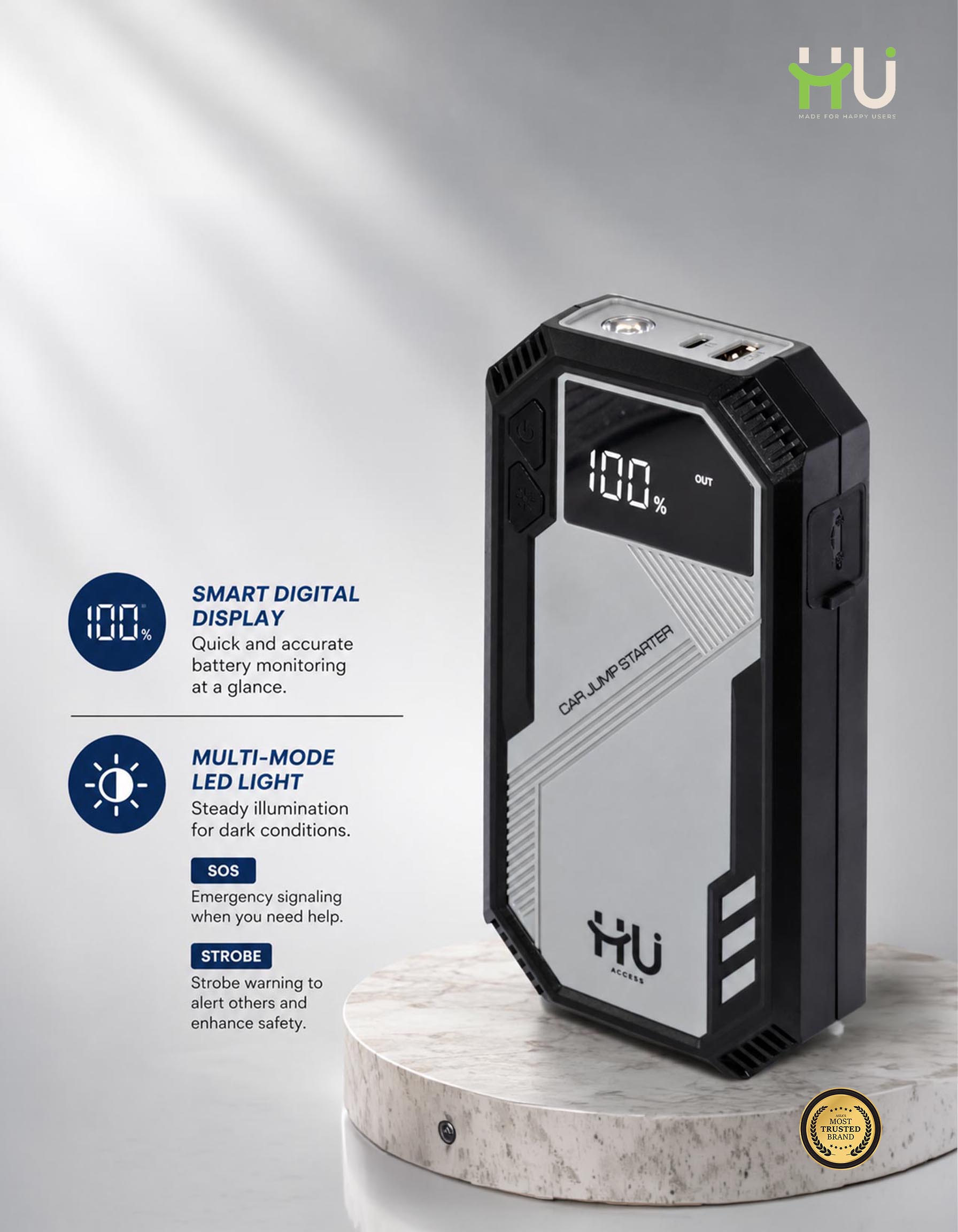 HU 800A Car Jump Starter