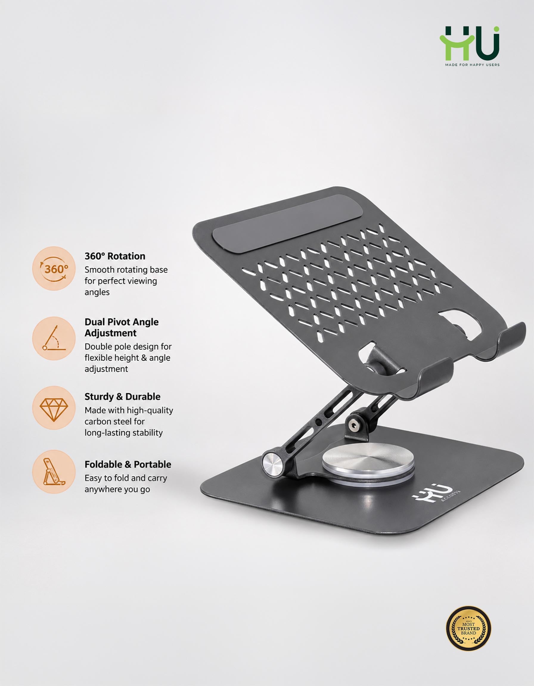HU Double Pole Rotating Stand