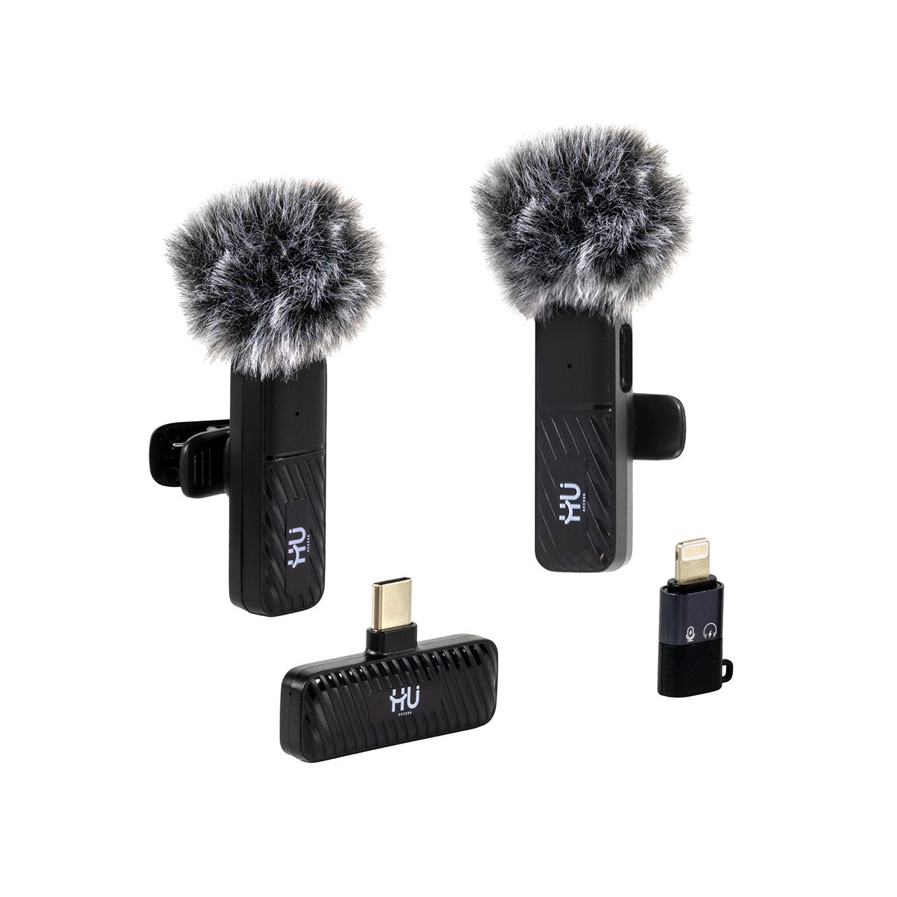 Wireless Lavalier Microphone 1-to-2