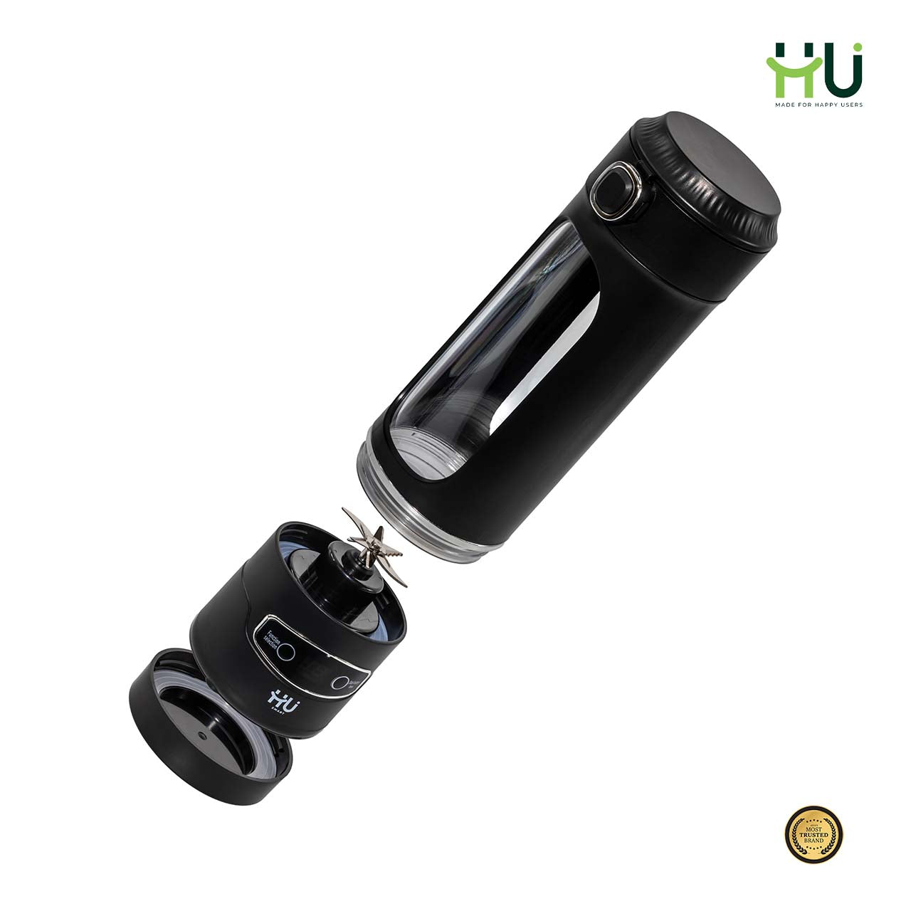 Rechargeable Portable Smoothie Blender(600ml)-Black
