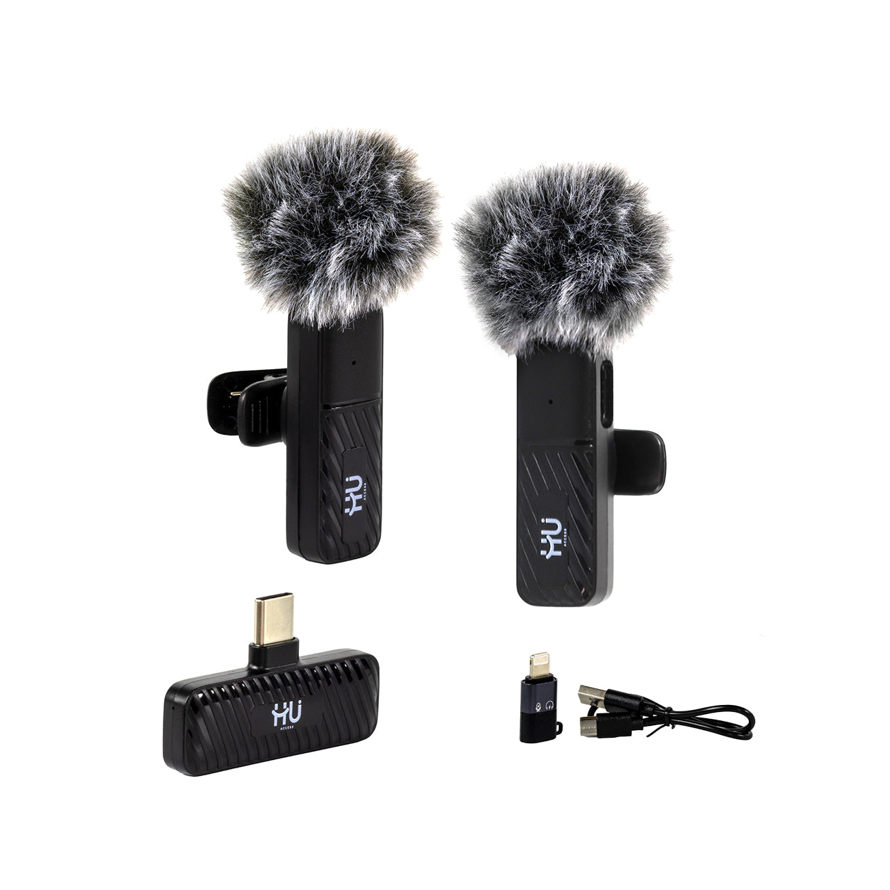 Wireless Lavalier Microphone 1-to-2